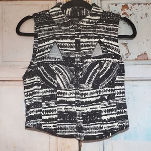 UO Sparkle and Fade front cutout top